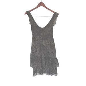 Andy & Debb floral pattern mini dress flowy ruffles